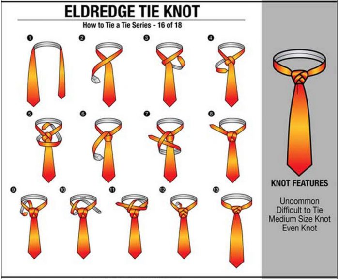 cara ikat tie eldredge knot