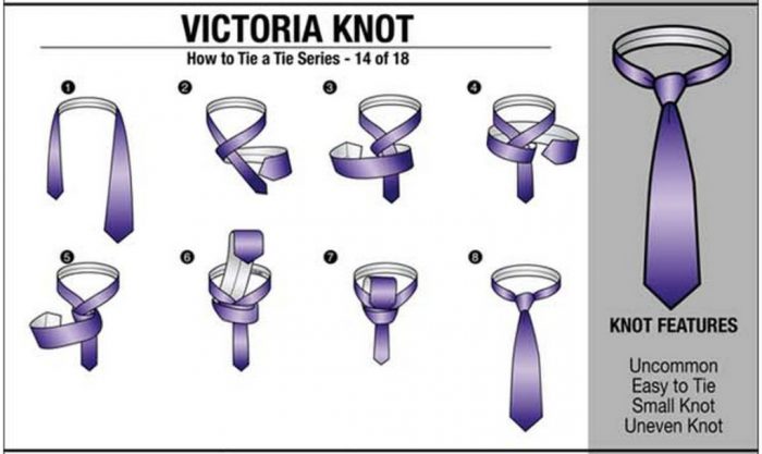 cara ikat tie victoria knot