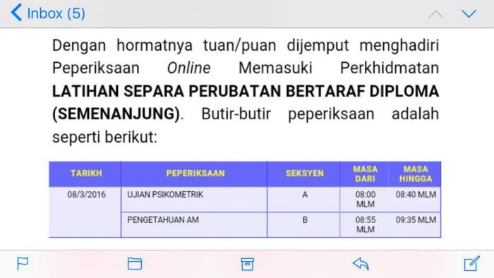 format exam online separa perubatan